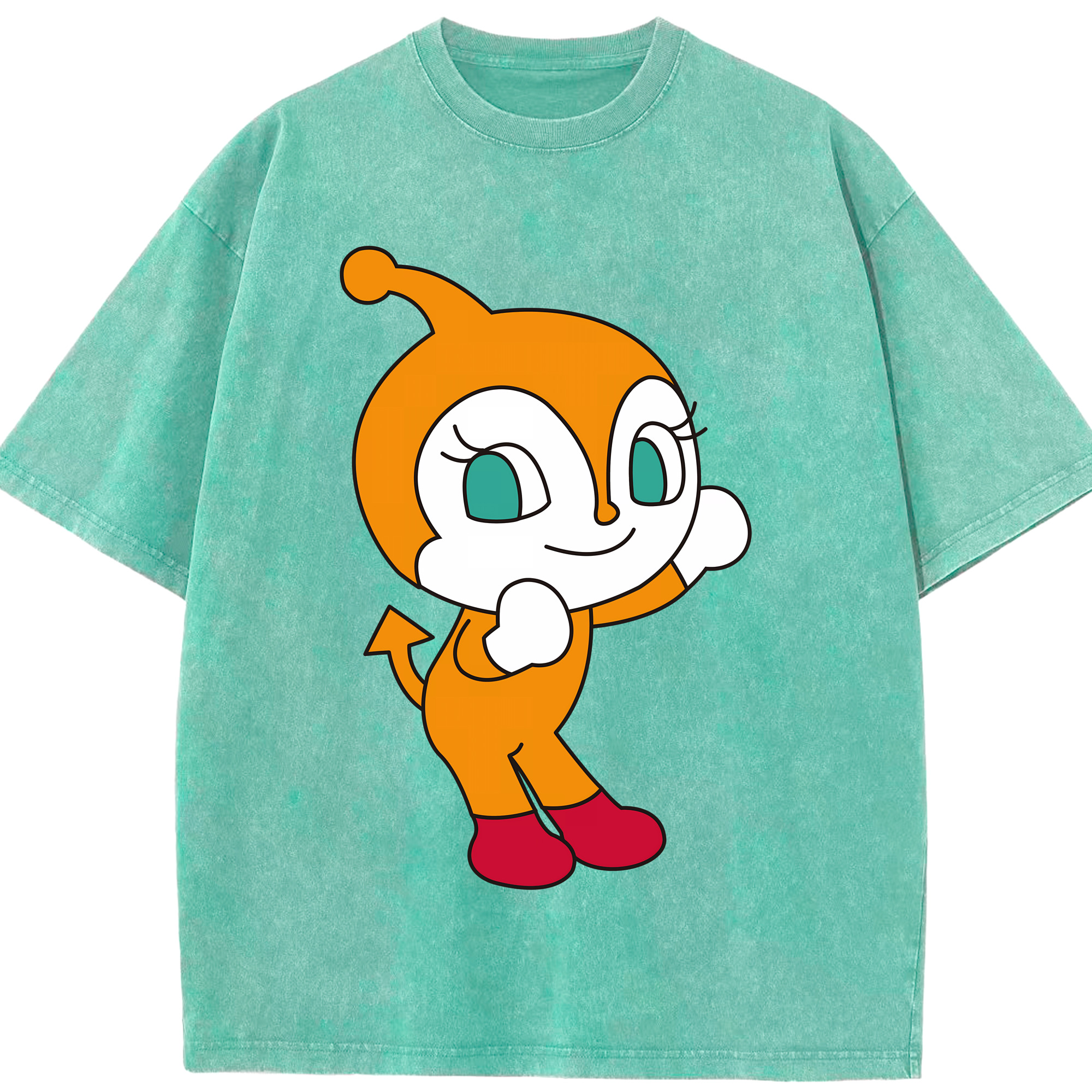 （画像用） アンパンマン Anpanman 綿100% ヴィンテージ風 半袖Tシャツ（フロントプリント）